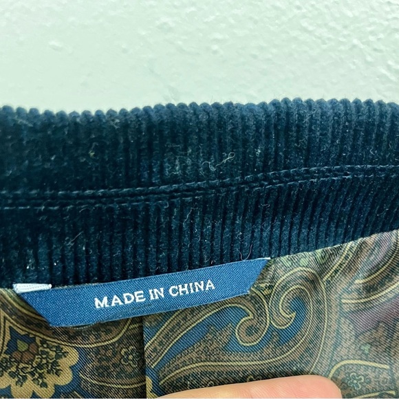 Lauren Ralph Lauren Two-Button Black
Corduroy Mens Blazer Suede Elbow Patch 46L - Picture 6 of 12